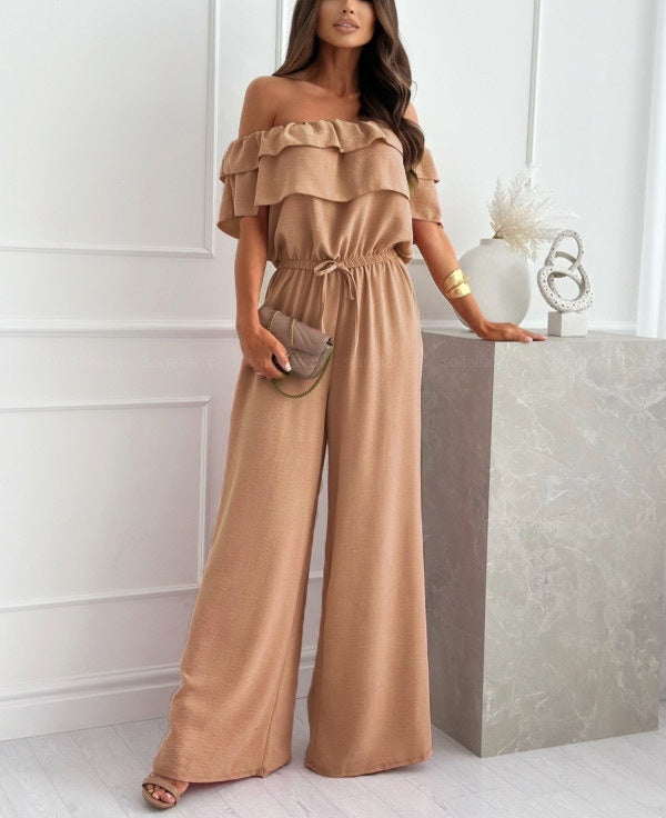 Chic Off Shoulder Jumpsuit