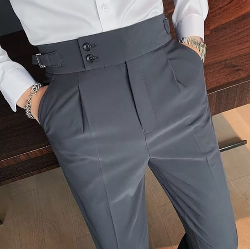 Men's Classic Linen Trousers