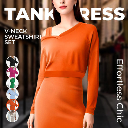 Elegant Sleeveless Dress Set