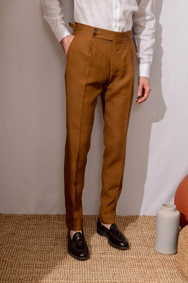 Men's Classic Linen Trousers