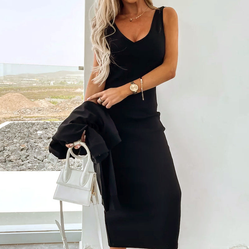 Elegant Sleeveless Dress Set